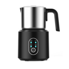 Máquina de Chocolate Quente Desmontável em Aço Inoxidável 4 em 1 Espumador de Leche Electrico Espumante Automático de Leite para Café com Leite